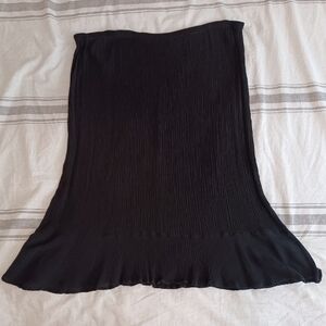 Black Crepe Skirt